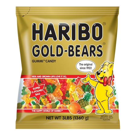 Haribo Haribo Confectionery Gold Bears 3lbs, PK4 30230